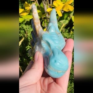 Amazonite dragon head